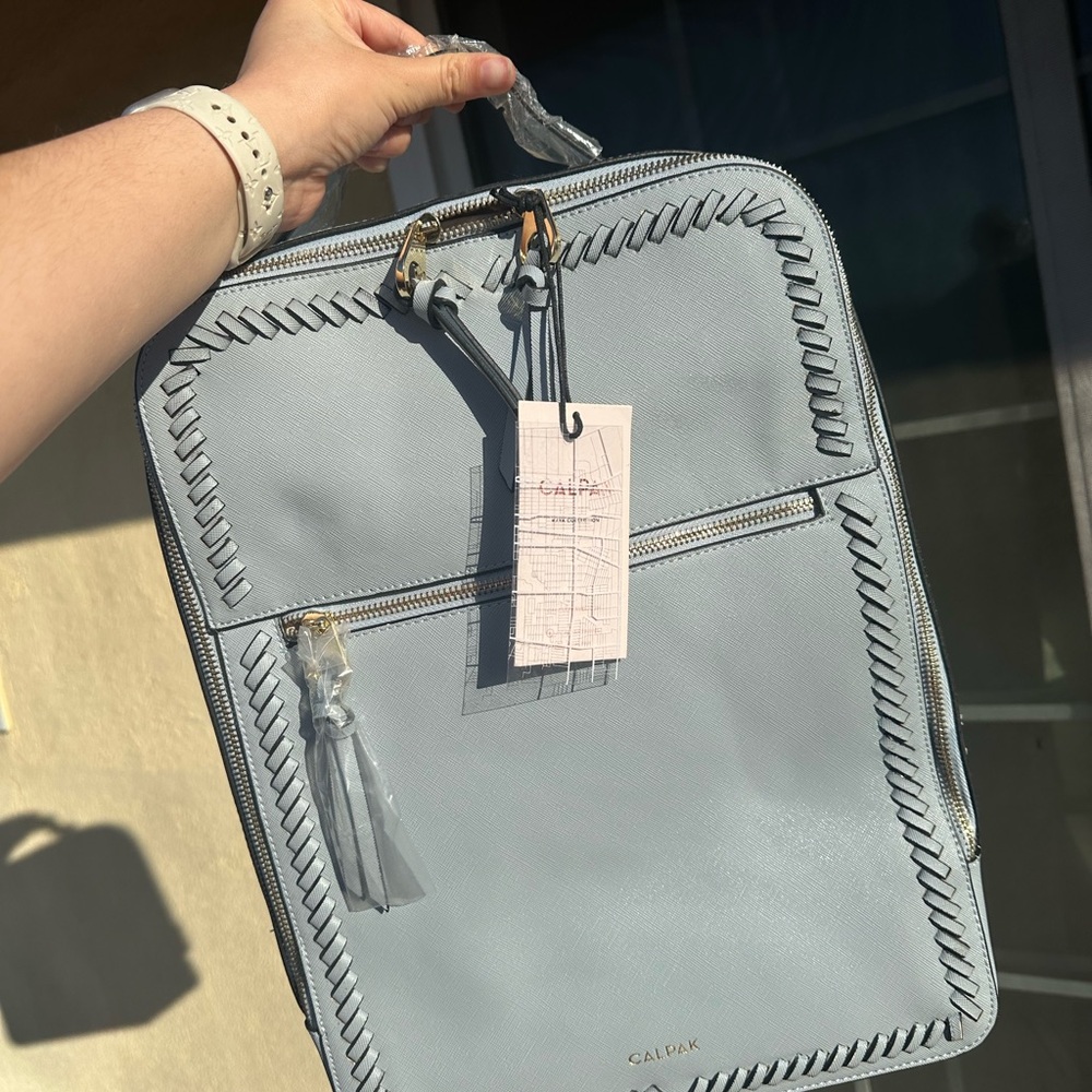 Calpak Light Blue Kaya backpack